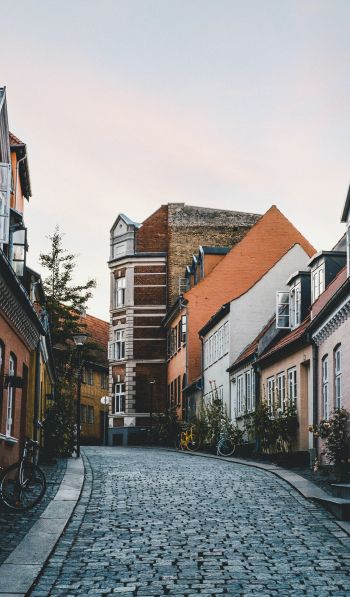 street, home, Odense, Denmark Wallpaper 600x1024
