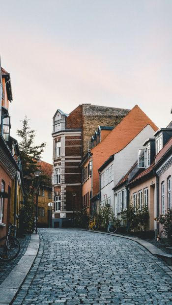 street, home, Odense, Denmark Wallpaper 640x1136