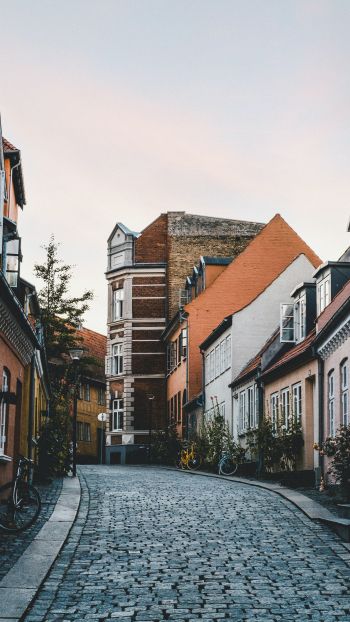 street, home, Odense, Denmark Wallpaper 2160x3840