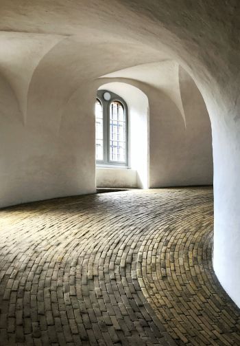 Обои 1640x2360 круглая башня,  Дания, Копенгаген