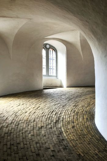 round tower, Denmark, Copenhagen Wallpaper 640x960