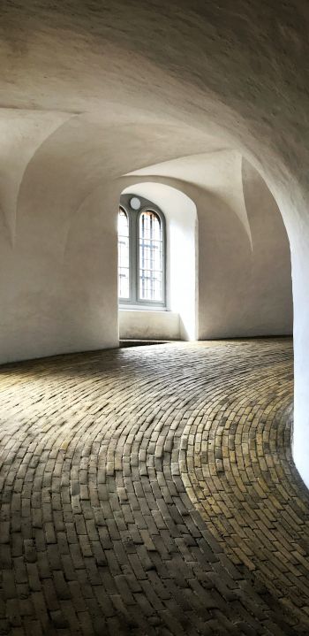 round tower, Denmark, Copenhagen Wallpaper 1080x2220