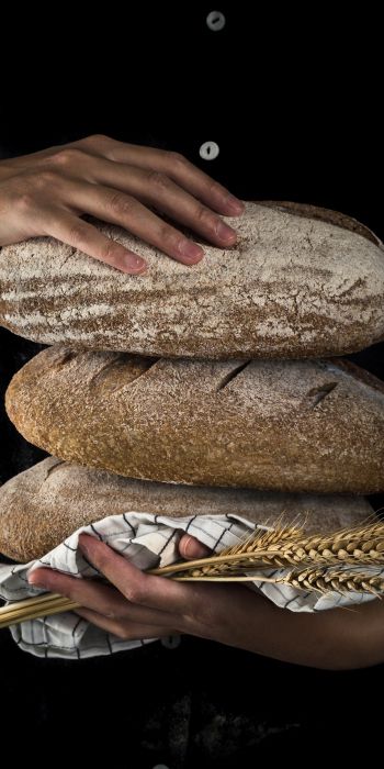 bread, baked goods, rye Wallpaper 720x1440