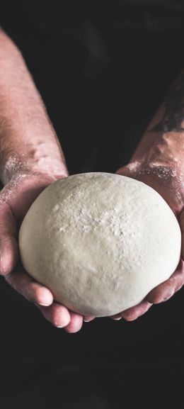 dough, hands, chef Wallpaper 1440x3200