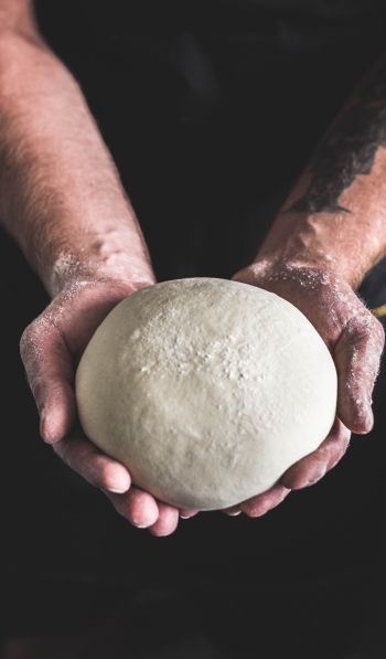 dough, hands, chef Wallpaper 600x1024