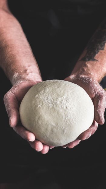 dough, hands, chef Wallpaper 640x1136