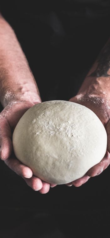 dough, hands, chef Wallpaper 828x1792