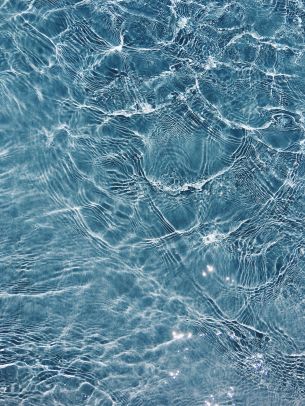 water, ripple, blue Wallpaper 3024x4032