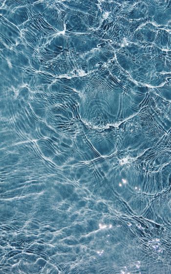 water, ripple, blue Wallpaper 1600x2560