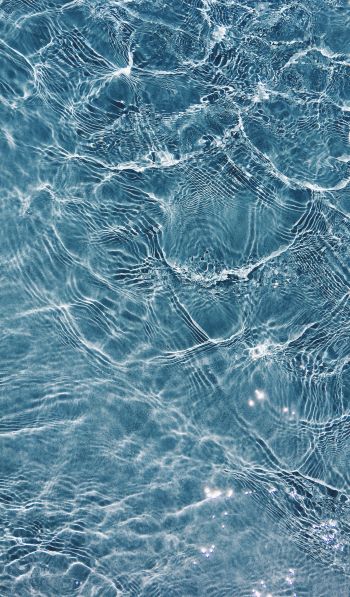 water, ripple, blue Wallpaper 600x1024
