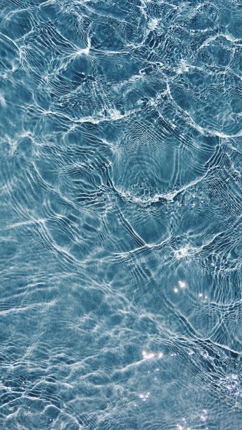 water, ripple, blue Wallpaper 640x1136
