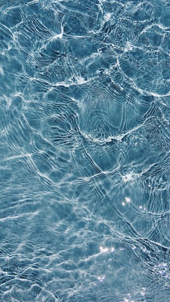 water, ripple, blue Wallpaper 2160x3840
