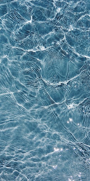 water, ripple, blue Wallpaper 720x1440