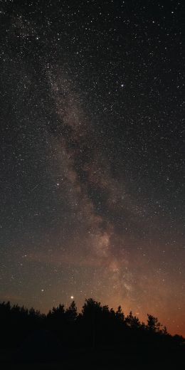 milky way, night, stars Wallpaper 720x1440