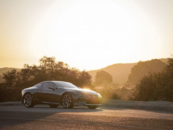 Lexus LC 500, sunset Wallpaper 800x600