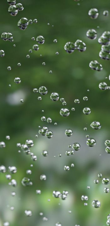 drops, water, air Wallpaper 1080x2220