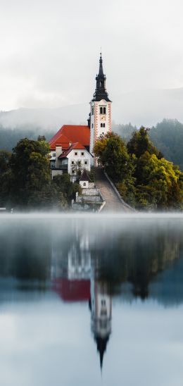 Lake Bled, Bled, Slovenia Wallpaper 1080x2280