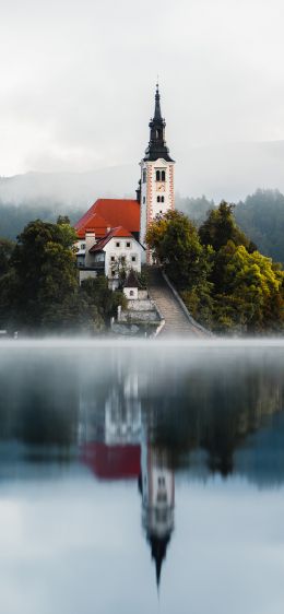 Lake Bled, Bled, Slovenia Wallpaper 1242x2688