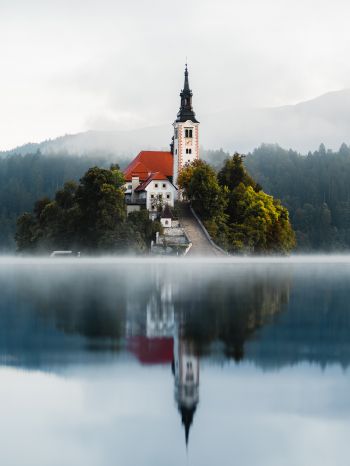 Lake Bled, Bled, Slovenia Wallpaper 1620x2160