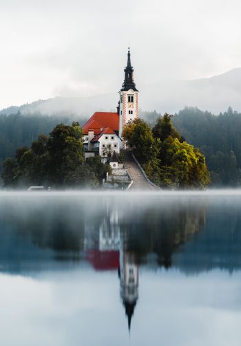 Lake Bled, Bled, Slovenia Wallpaper 1640x2360