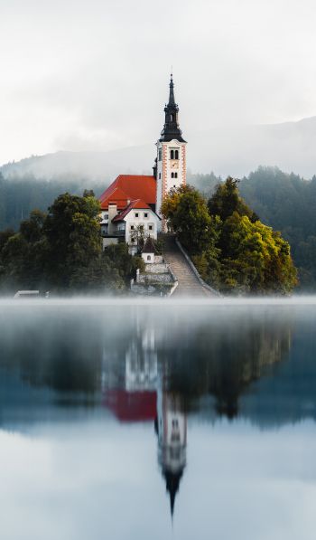 Обои 600x1024 Озеро Блед, Блед, Словения