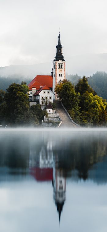 Обои 828x1792 Озеро Блед, Блед, Словения