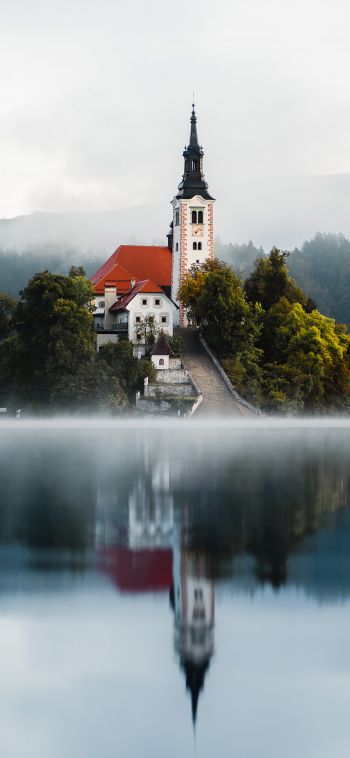 Обои 1080x2340 Озеро Блед, Блед, Словения