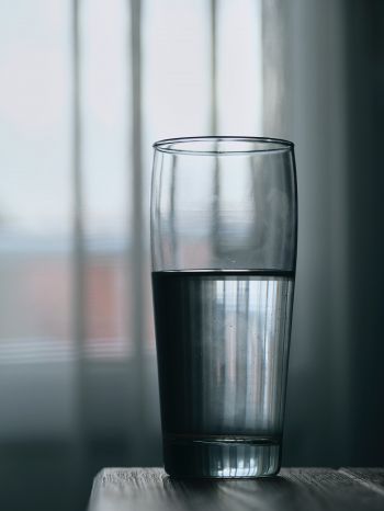 glass of water, window Wallpaper 1668x2224