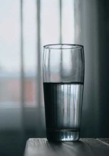 glass of water, window Wallpaper 1668x2388