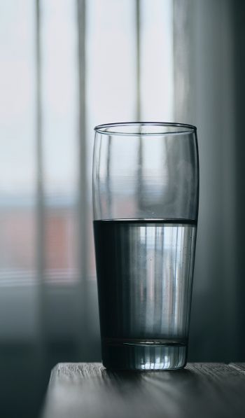 glass of water, window Wallpaper 600x1024