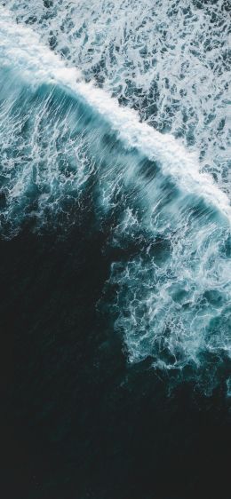 sea waves, foam Wallpaper 828x1792