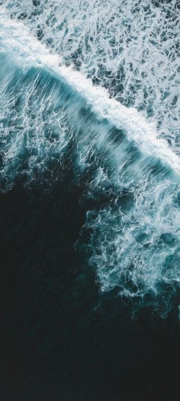 sea waves, foam Wallpaper 1440x3200