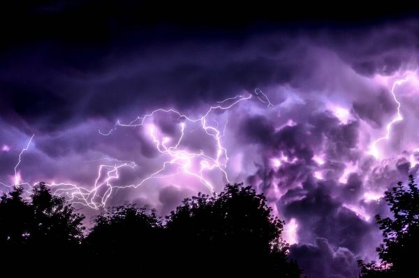 thunderstorm, lightning, night Wallpaper 4285x2856