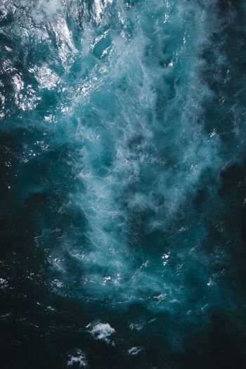 water, sea, dark Wallpaper 640x960