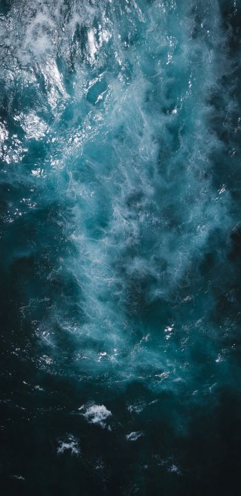 water, sea, dark Wallpaper 1440x2960