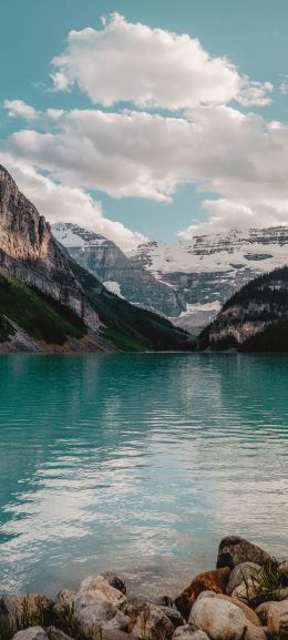 Lake Louise, Canada, mountains Wallpaper 1080x2400