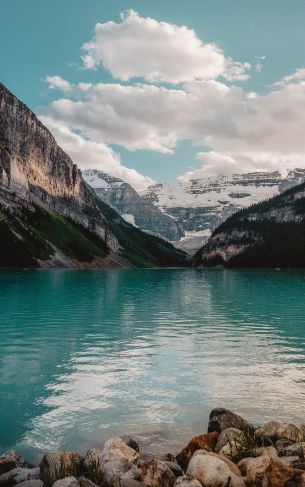 Lake Louise, Canada, mountains Wallpaper 1752x2800