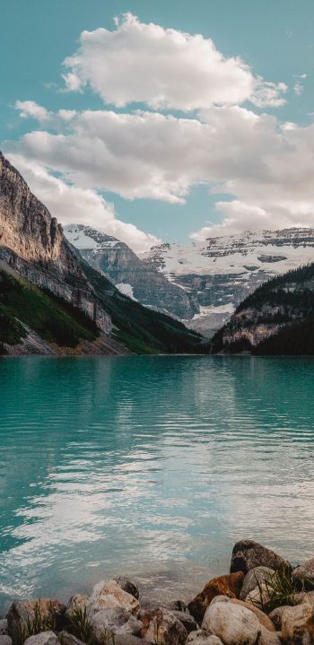 Lake Louise, Canada, mountains Wallpaper 1080x2220