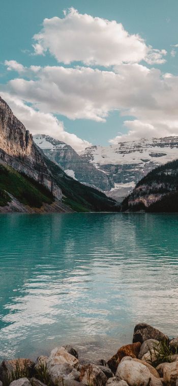 Lake Louise, Canada, mountains Wallpaper 1080x2340