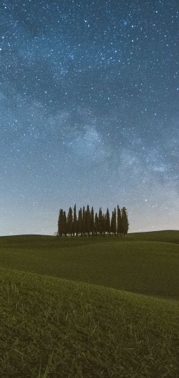 Tuscany, Italy, night Wallpaper 1440x3040