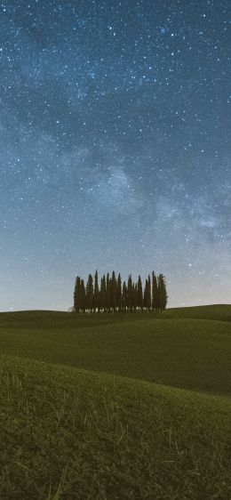 Tuscany, Italy, night Wallpaper 828x1792
