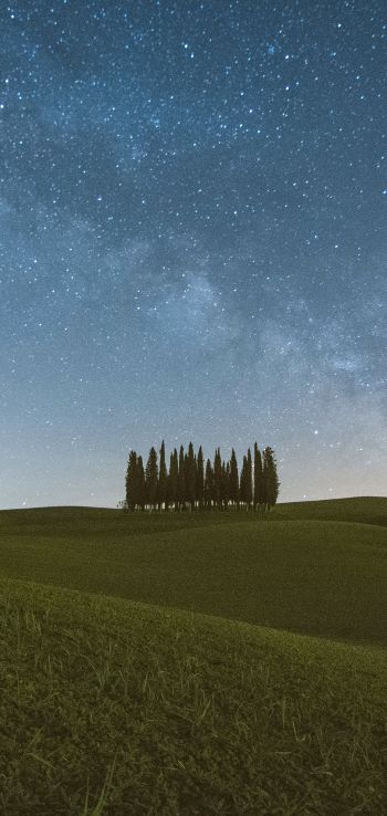 Tuscany, Italy, night Wallpaper 1080x2280