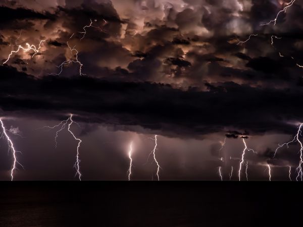 lightning, thunderstorm, night Wallpaper 800x600