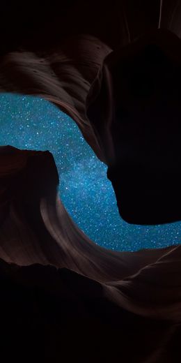 rocks, night, stars Wallpaper 720x1440