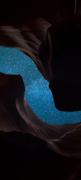 rocks, night, stars Wallpaper 720x1600