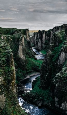 Iceland, mountains, river Wallpaper 600x1024