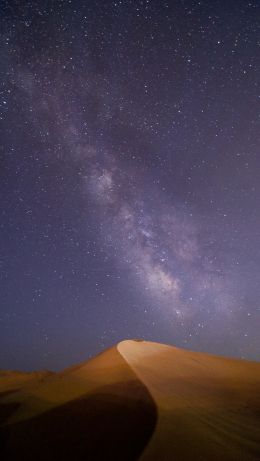sand dunes, milky way Wallpaper 640x1136