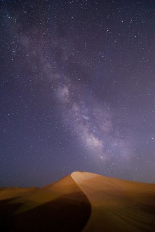 sand dunes, milky way Wallpaper 640x960