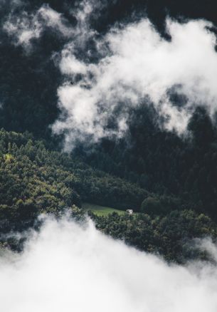 clouds, bird's eye view Wallpaper 1640x2360