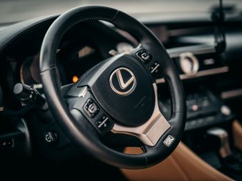 steering wheel, car interior, Lexus Wallpaper 1024x768